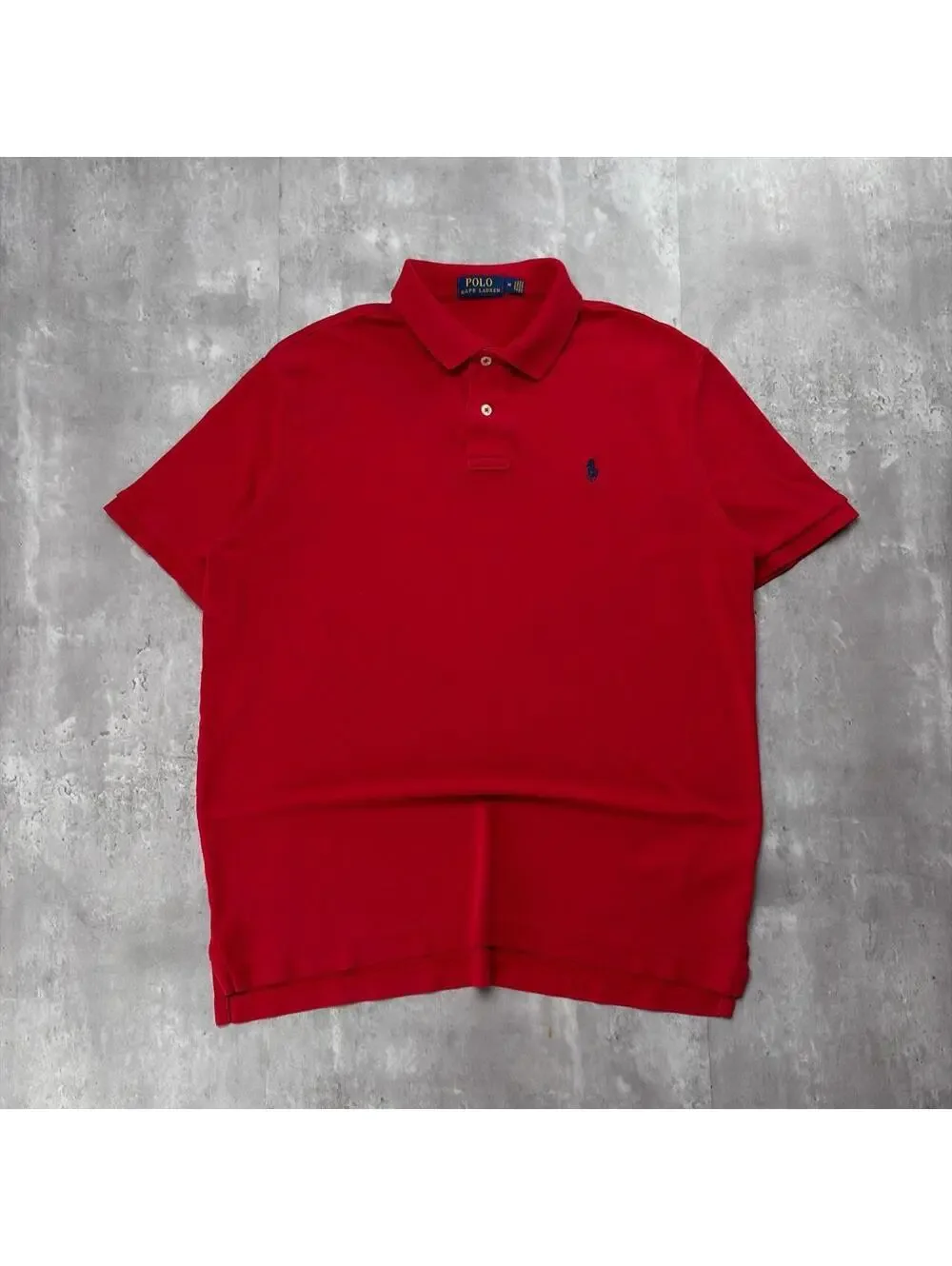 Y2K Red Polo Ralph Lauren Grunge Skater Polo Shirt